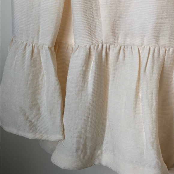 Club Monaco cream peplum blouse - Picture 6 of 7